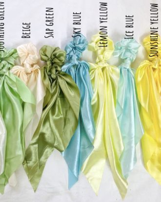 Satin Scarf Scrunchies (choose any)