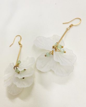 Feather White Ear Accessory