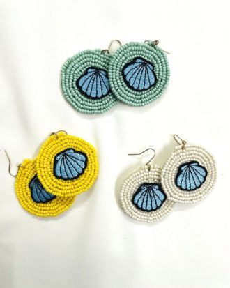 Sea Shell Beaded Ear Accessory (choose a Pair)