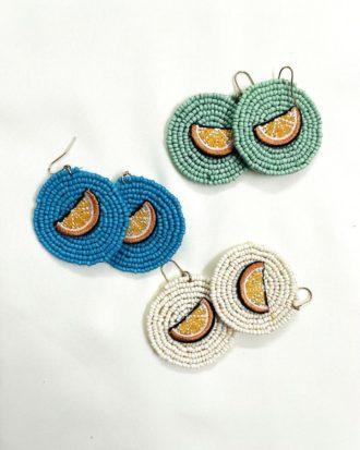 Orange Beaded Ear Accessory (choose a Pair)