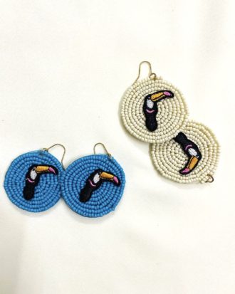 Birdy  Beaded Ear Accessory (choose a Pair)