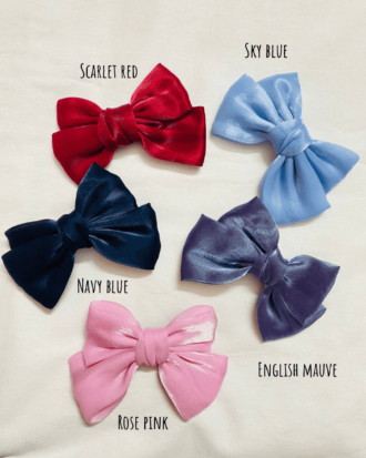 Satin Bow Clips (choose any)
