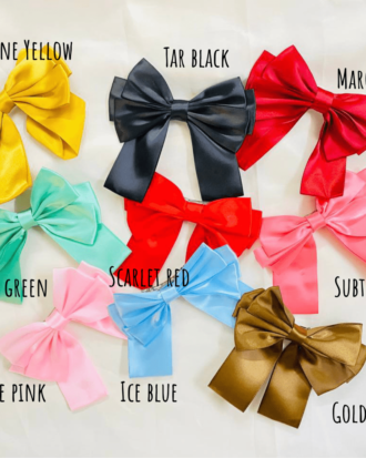 Royal Satin Bow Clips (choose any)