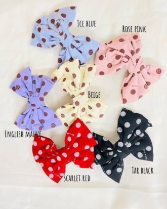 Mord Polka Bow Clips (choose any)