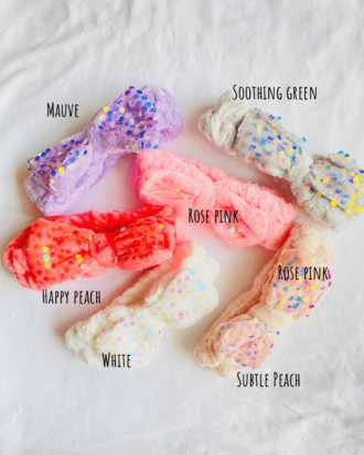 Sequined Soft HeadWrap (choose any)
