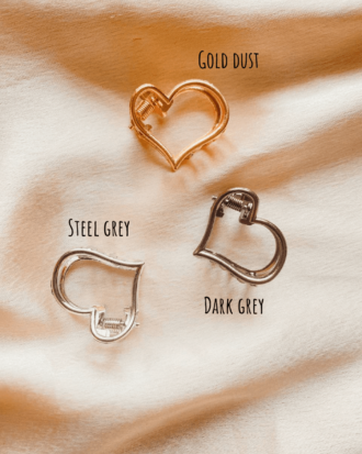 Metal Heart Barrette (choose any)
