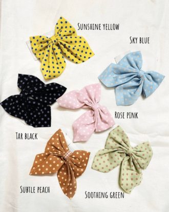 Cute Polka Bow Clips (choose any)