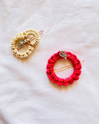 Cute Macrame Hair Clip