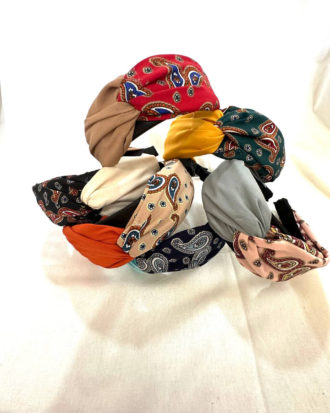 Plain Floral Knotted Head Bands